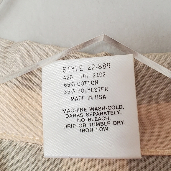 Vintage Byer Too! Cotton Blend Stripe Shirt Dress Made in the USA - Picture 5 of 5